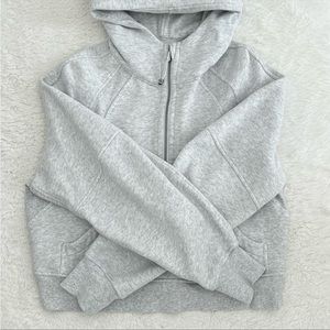 scuba half zip heather grey xs/s